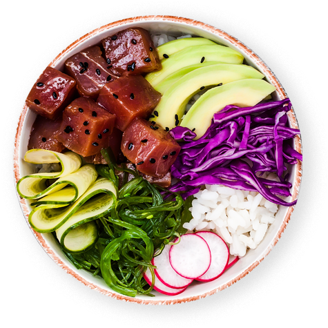 Perfect Poke Bowls - Poke Bowl Presentation (500x500), Png Download