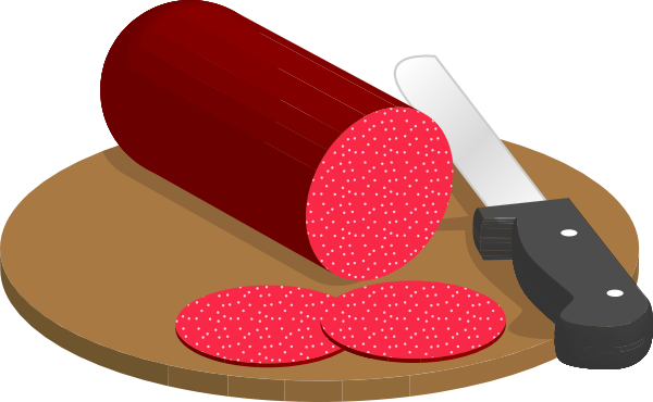 Salami, Smoked Sausage, Sausage - Salami Slicing In Research (600x370), Png Download