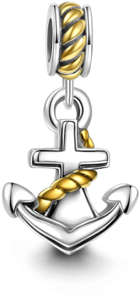 Travel Charms Soufeel Anchor 14k Gold Plated (500x500), Png Download