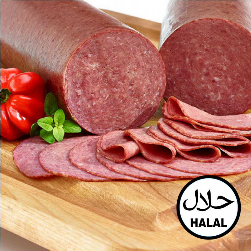 Beef Salami Smoked 700gm - Salami Halal (800x1000), Png Download