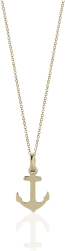 Anchor Charm Necklace - Necklace (500x500), Png Download