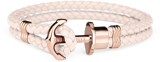 Pink Leather Bracelet - Ph Ph Lr Pr M (500x500), Png Download