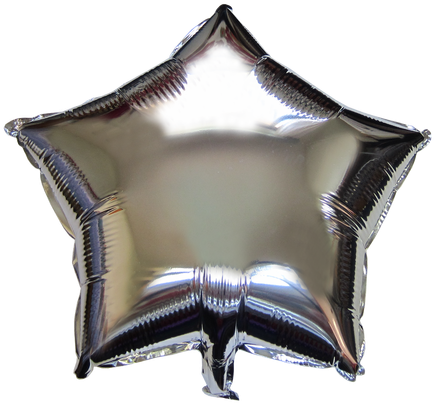 Star Shape Balloon - Metallic Color (500x500), Png Download