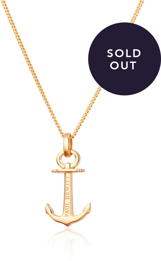 Necklace Anchor Spirit Ip Gold - Paul Hewitt Necklace Anchor Spirit Plated Rose Gold (1000x1000), Png Download