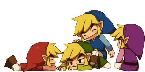 I Always Wanted To Point That Out, But I Never Wanted - Chibi Four Swords Link (500x250), Png Download