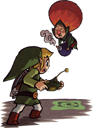 Link Wind Waker 10 - Legends Of Zelda Tingle (316x434), Png Download