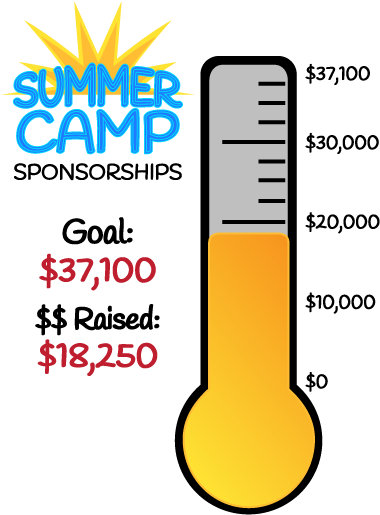 2017 Dbc Summer Camp Donation Thermometer - Summer Camp (400x538), Png Download
