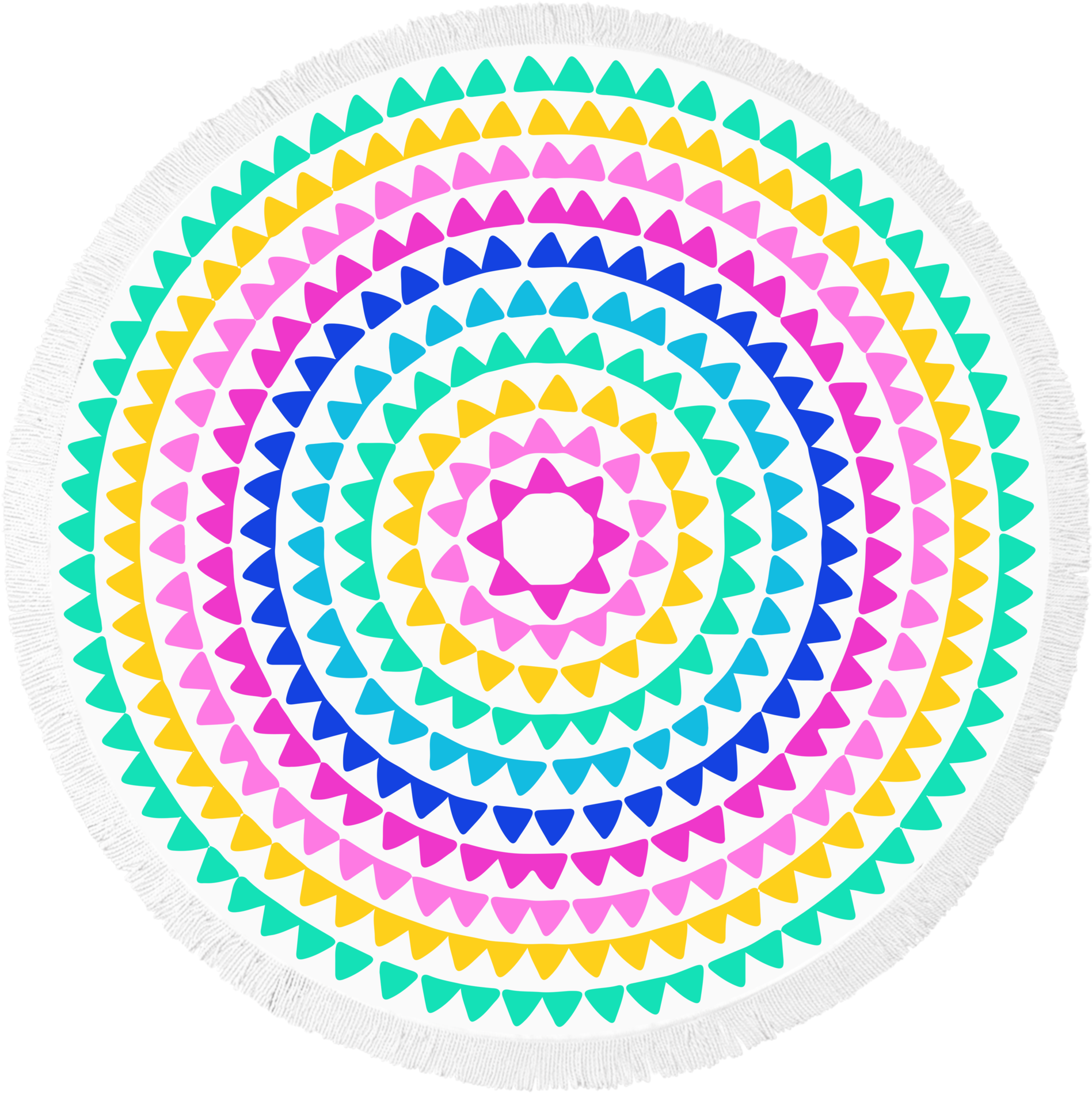 Round Beach Towel La Concha By Mimosa Inc - Georges Tradition (2048x2048), Png Download
