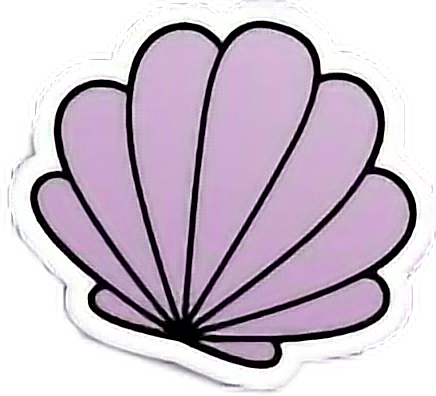 Adesivo Seria Colcha • Sereia Mermaid Adesivo Concha - Concha Png (436x396), Png Download