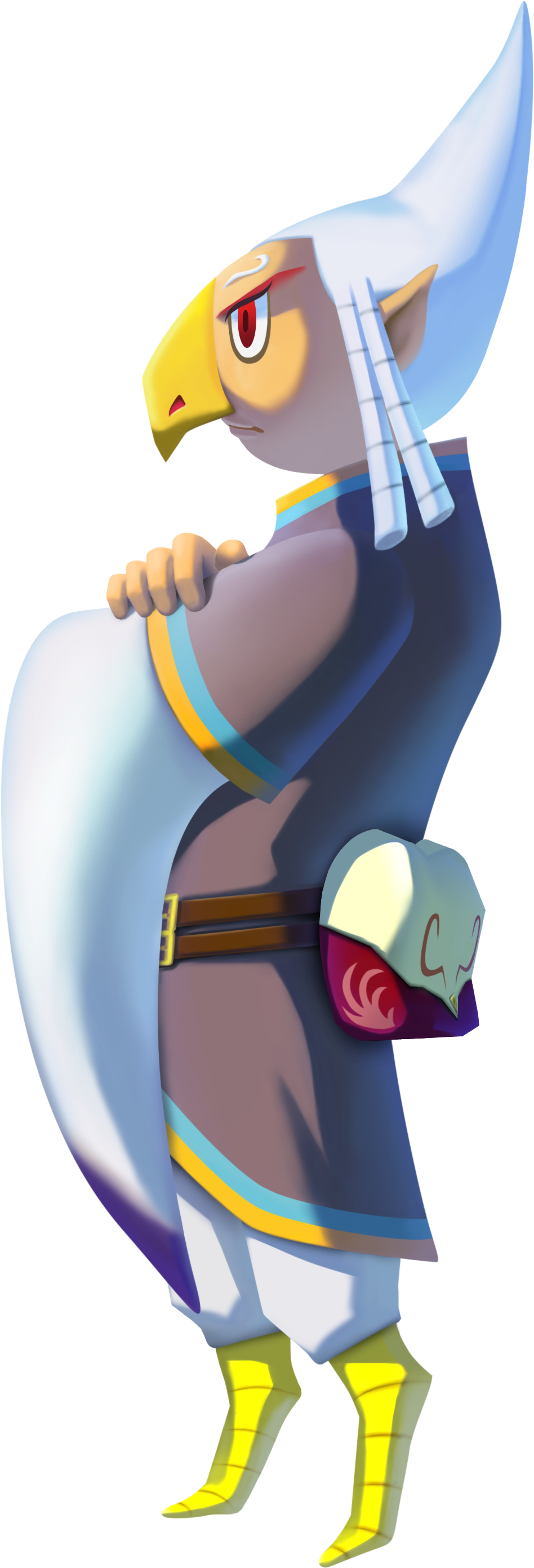 Quill Official Art Fromzelda Wind Waker Hd - Zelda Wind Waker Quill (948x2781), Png Download
