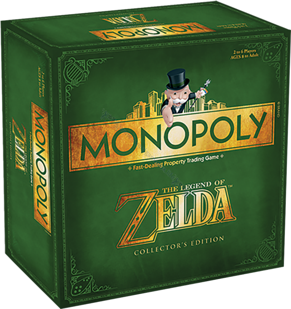 Monopoly *the Legend Of Zelda Collector's Edition* - Monopoly The Legend Of Zelda Collectors Edition Board (988x988), Png Download