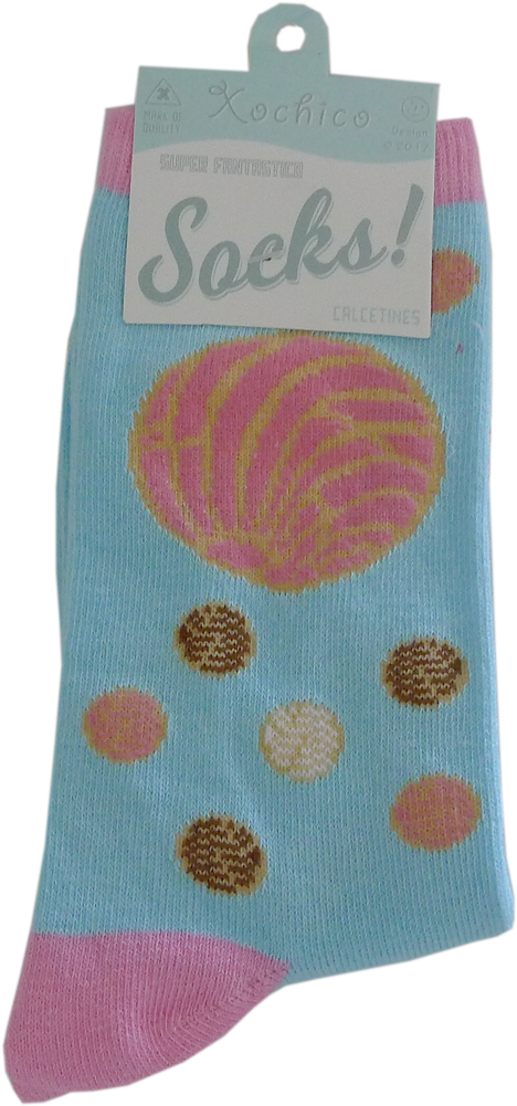 Pan Dulce Conchas Socks - Sock (468x1001), Png Download