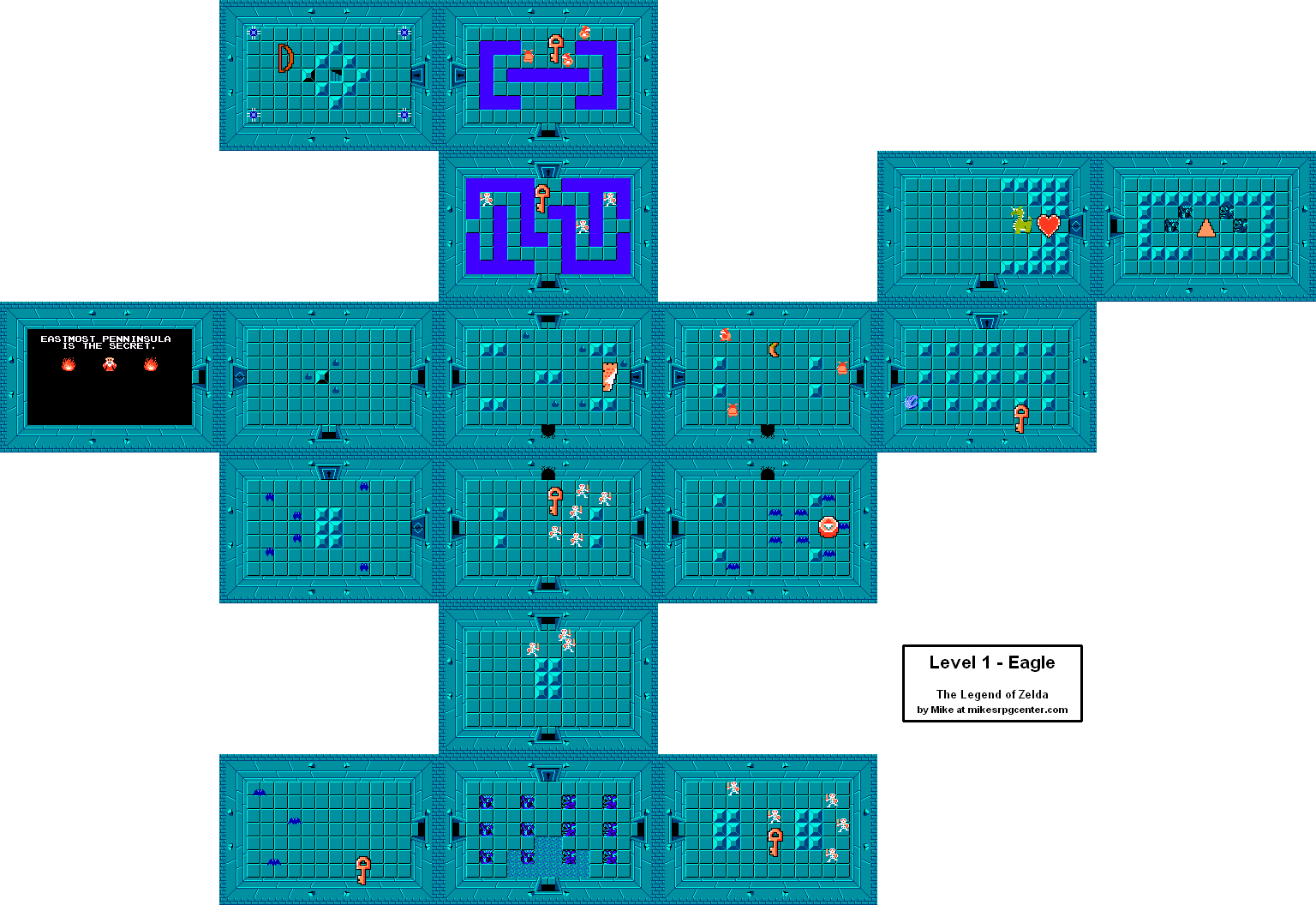 Bow, Attacks Enemies From A Distance - Legend Of Zelda Level 1 (1536x1056), Png Download