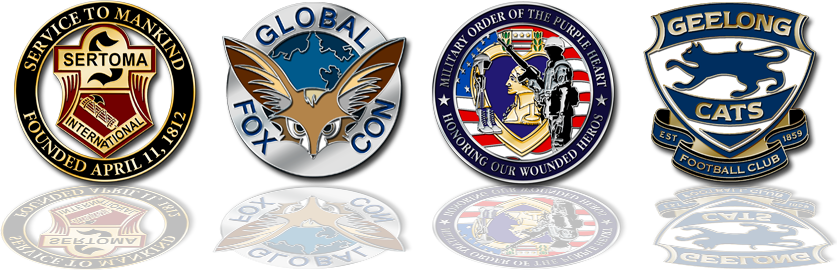 Custom Lapel Pins - Lapel Pin Design (837x270), Png Download