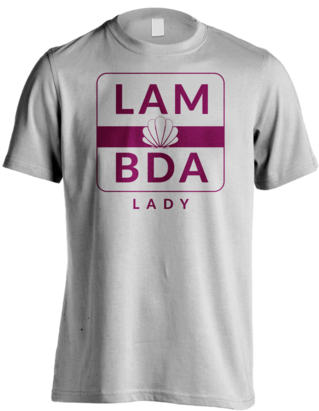Lambda Lady Concha - Gay Boy Shirt Funny (338x600), Png Download