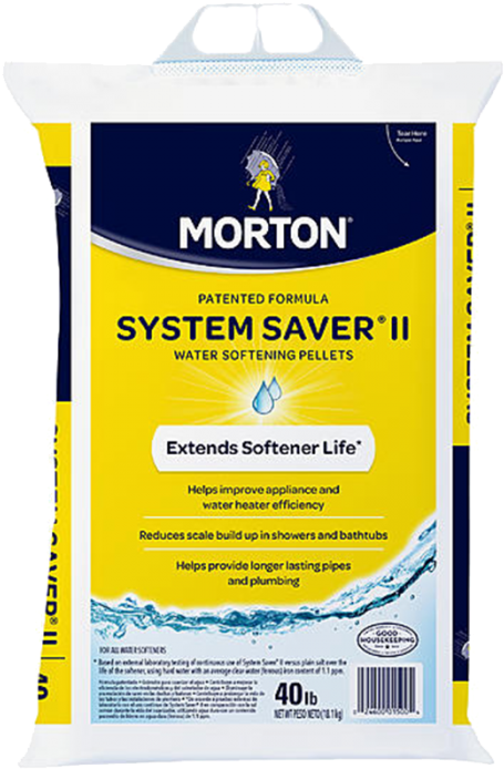 Morton Salt Yellow Bag Salt Pellet - Morton Salt Inc 40-lb. Water Softener System Saver (700x700), Png Download
