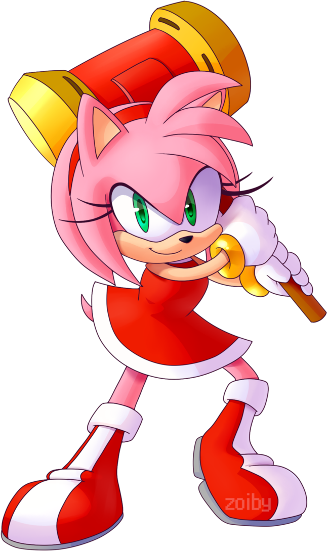 My Favorite Video Game Character - Amy Rose (683x1169), Png Download
