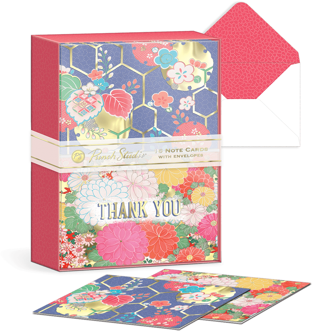 Bright Kimono Patterns Note Card Duo Set - Paper (1200x1200), Png Download