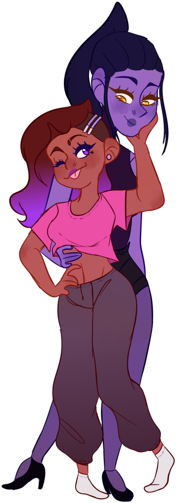 Silvestry My Favorite Lesbians - Cartoon (750x1200), Png Download