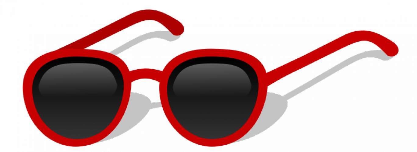 Sunglasses Vector Image - Cartoon Sunglasses (1369x500), Png Download
