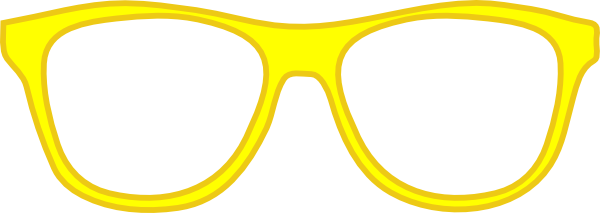Clip Arts Related To - Yellow Sunglasses Vector Png (600x213), Png Download