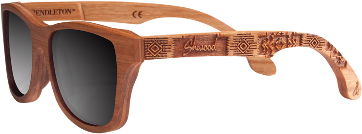 Shwood X Pendleton Sunglasses, - Wood Laser Cut Glasses (767x297), Png Download