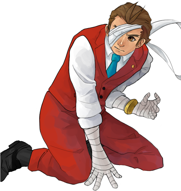 I Drew Apollo Justice From Ace Attorney For A Friend - Ace Attorney (600x800), Png Download