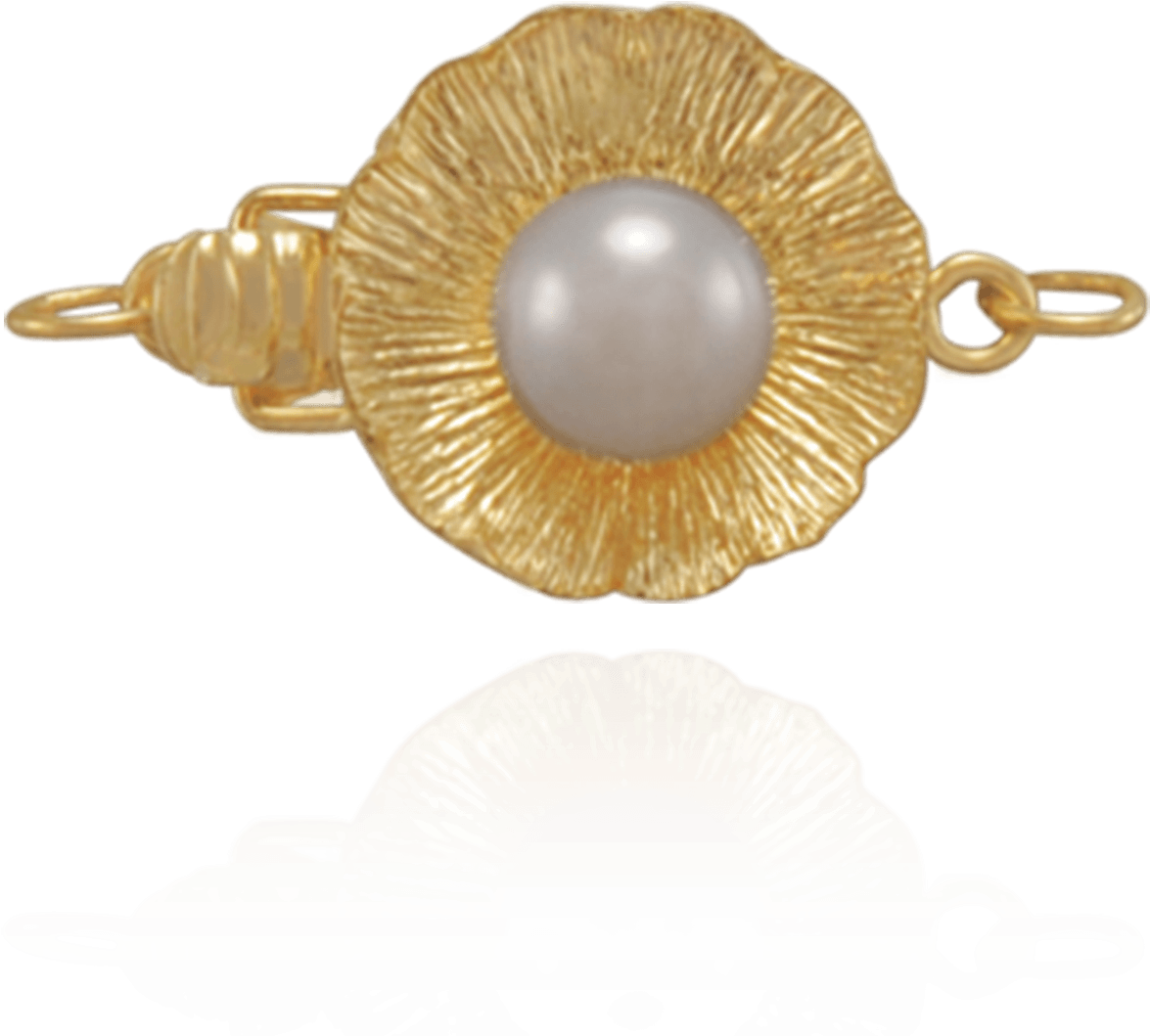 Pearl Clasp For Single Strand With Cultured Pearl - Pearl (1500x1500), Png Download
