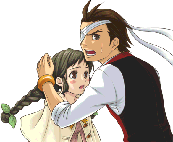 Apollo And Juniper - Ace Attorney Apollo And Juniper (600x480), Png Download