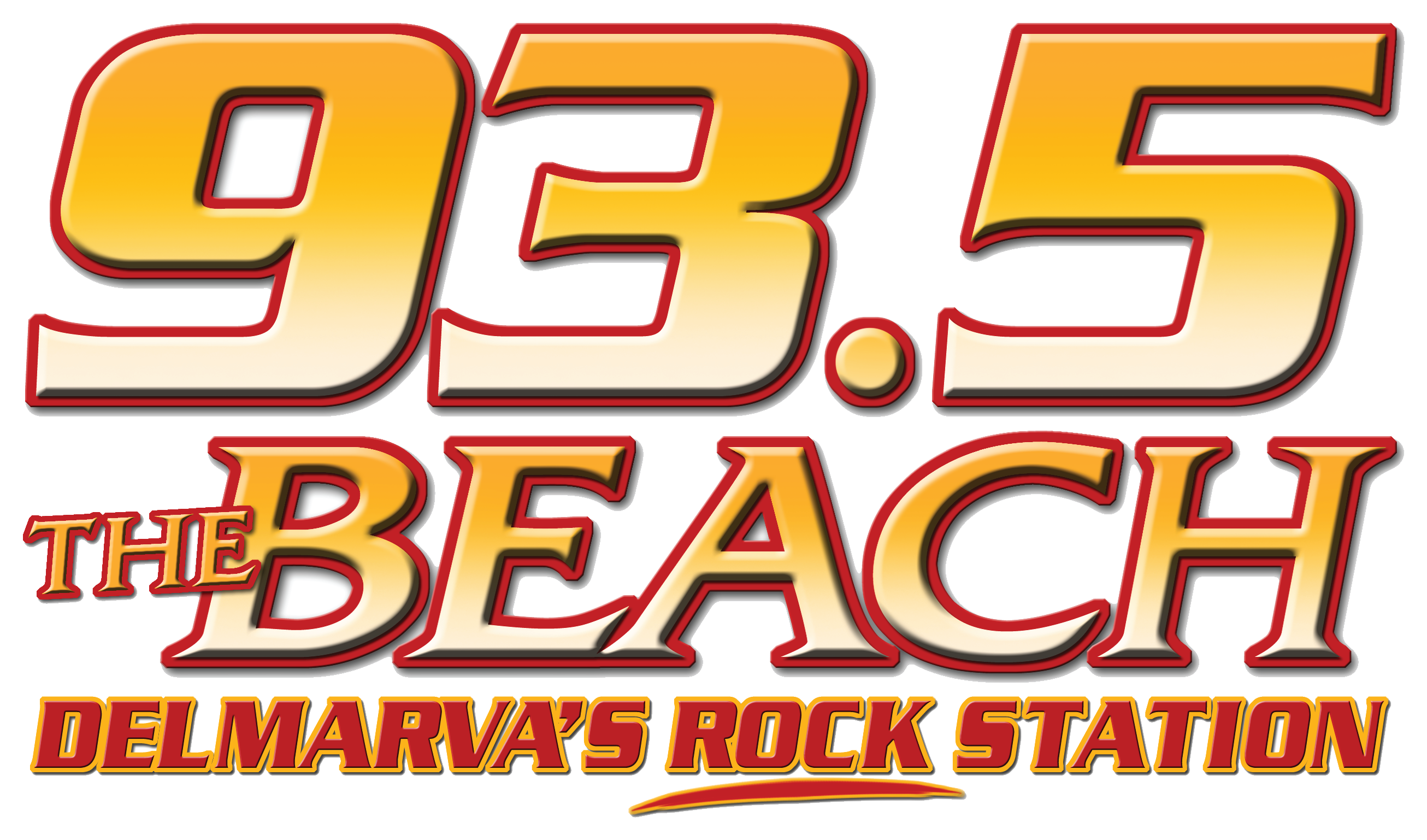 5 The Beach - 93 5 The Beach (2822x1599), Png Download