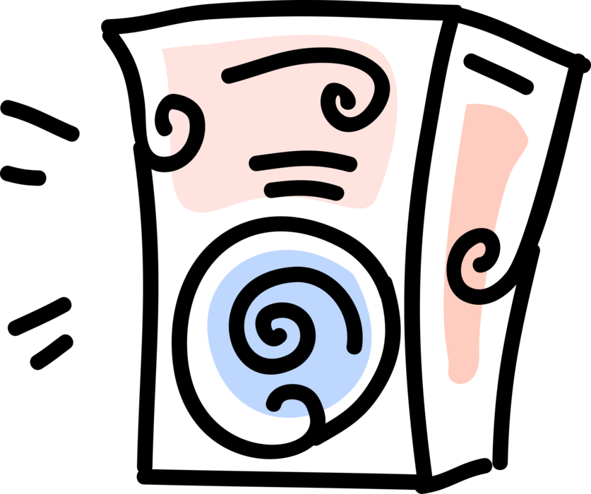 Vector Illustration Of Audio Entertainment Loudspeaker (837x700), Png Download