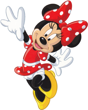 Minnie Mouse Red - Red Minnie Mouse Clipart Png (363x452), Png Download