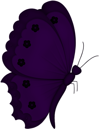 Butterfly Art, Butterflies, Clip Art, Dragonflies, - Butterfly One Color Png (400x500), Png Download
