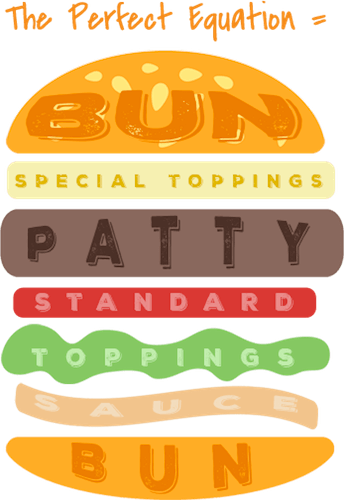 Burger Clipart Png - Slider (344x500), Png Download