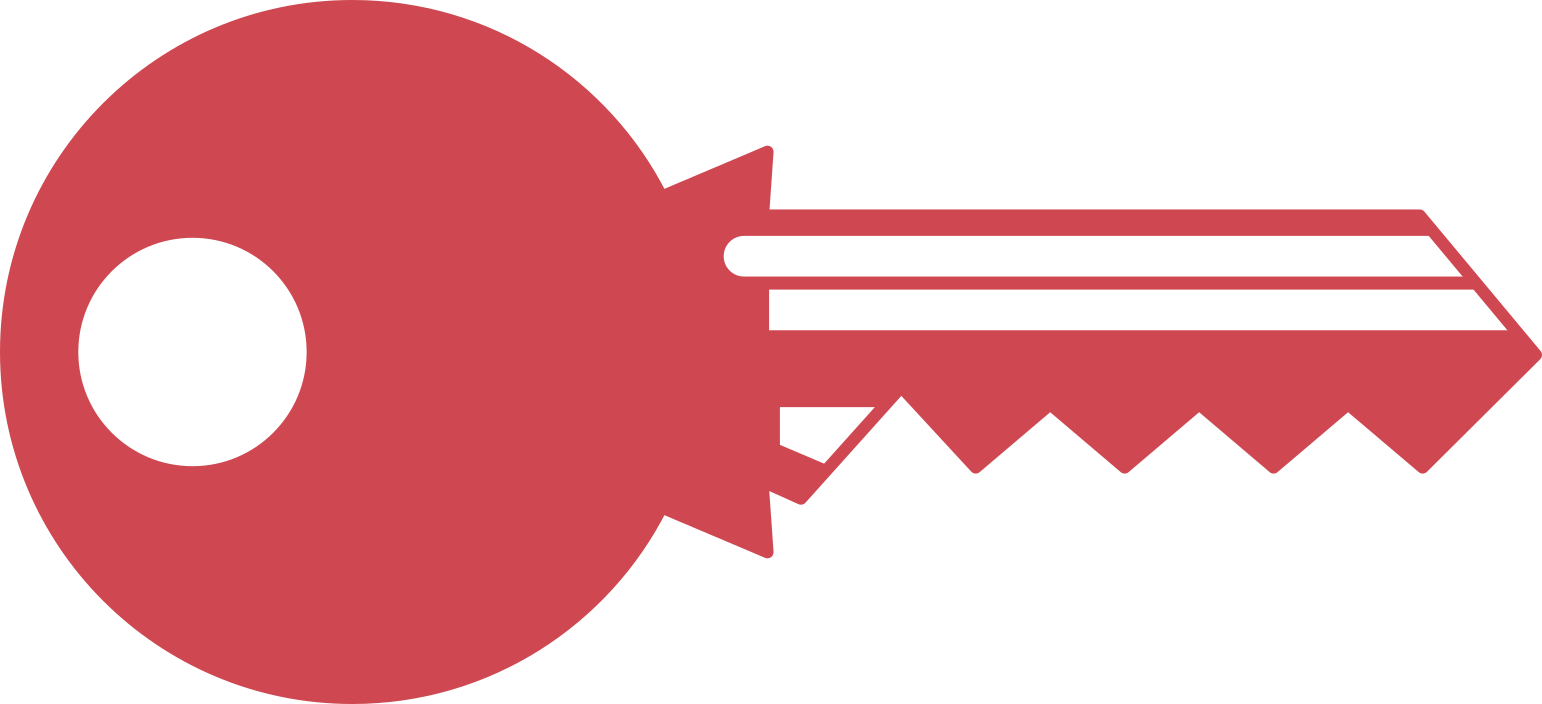 Chain Link Images - Red Key (1542x704), Png Download