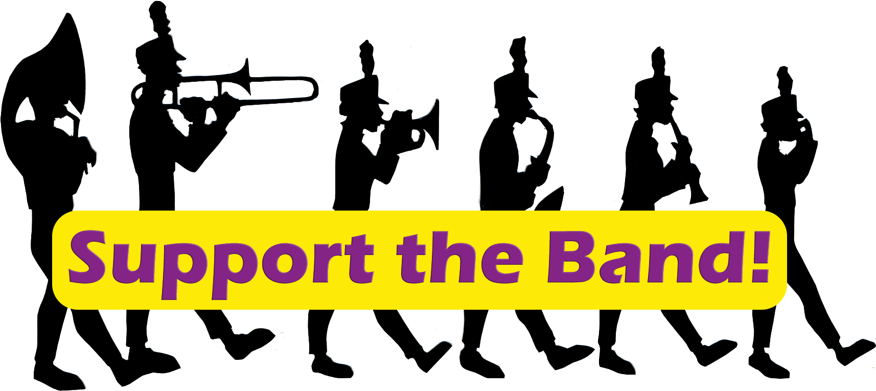 Picture Marching Band Silhouette Full Size Png Download Seekpng