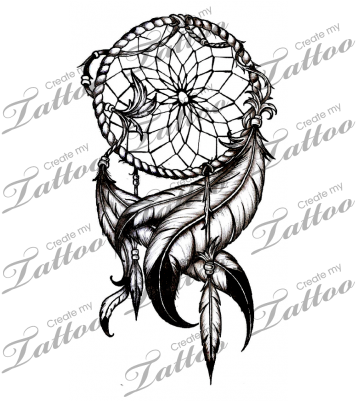 Marketplace Tattoo Dream Catcher - Dream Catcher With Music Notes (400x400), Png Download