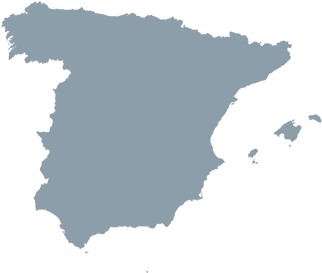 Spain - Spain Map Vector Png (358x455), Png Download