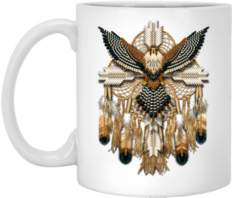 Dreamcatcher Owl Native American Symbols Native American - Aplomado Falcon Dreamcatcher Note Cards (pk Of 20) (480x480), Png Download