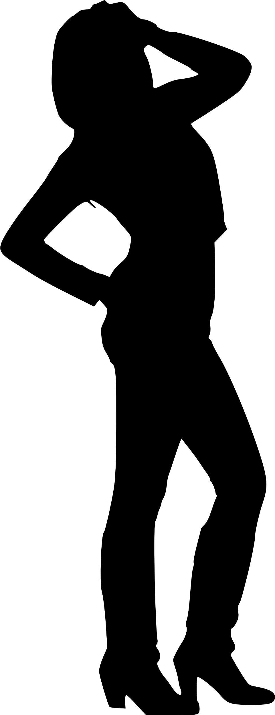 Free Download - Silhouette (1082x2616), Png Download