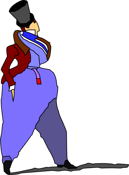 Free Vector Cartoon Lady Walking In Fashion Dress Clip - Yürümek Karikatür (438x594), Png Download