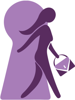 Allstate Foundation Purple Purse's 2016 Campaign Is - Purple Purse Project (350x480), Png Download