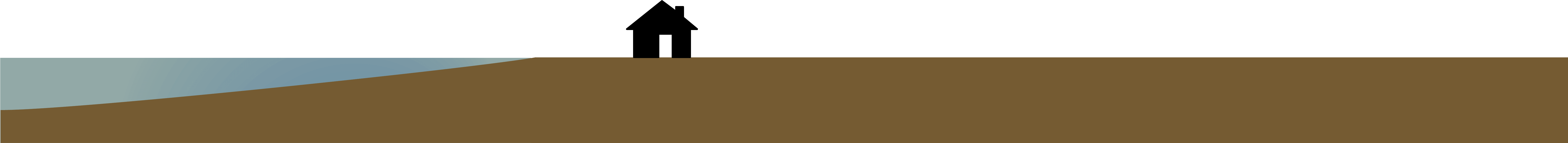 Denuded Coast - Silhouette (7508x1798), Png Download