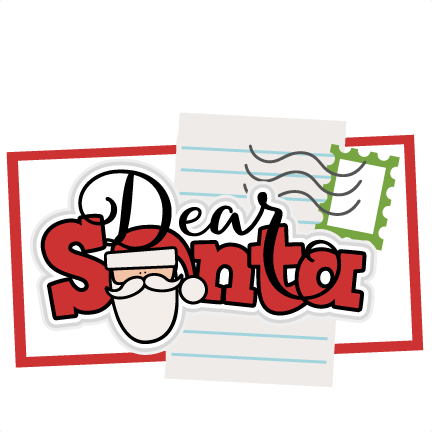 Dear Santa Title Svg Scrapbook Cut File Cute Clipart - Dear Santa Clipart (432x432), Png Download