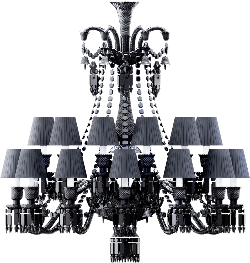 Cad And Bim Object - Zenith Noir Baccarat Lustr (1000x1000), Png Download