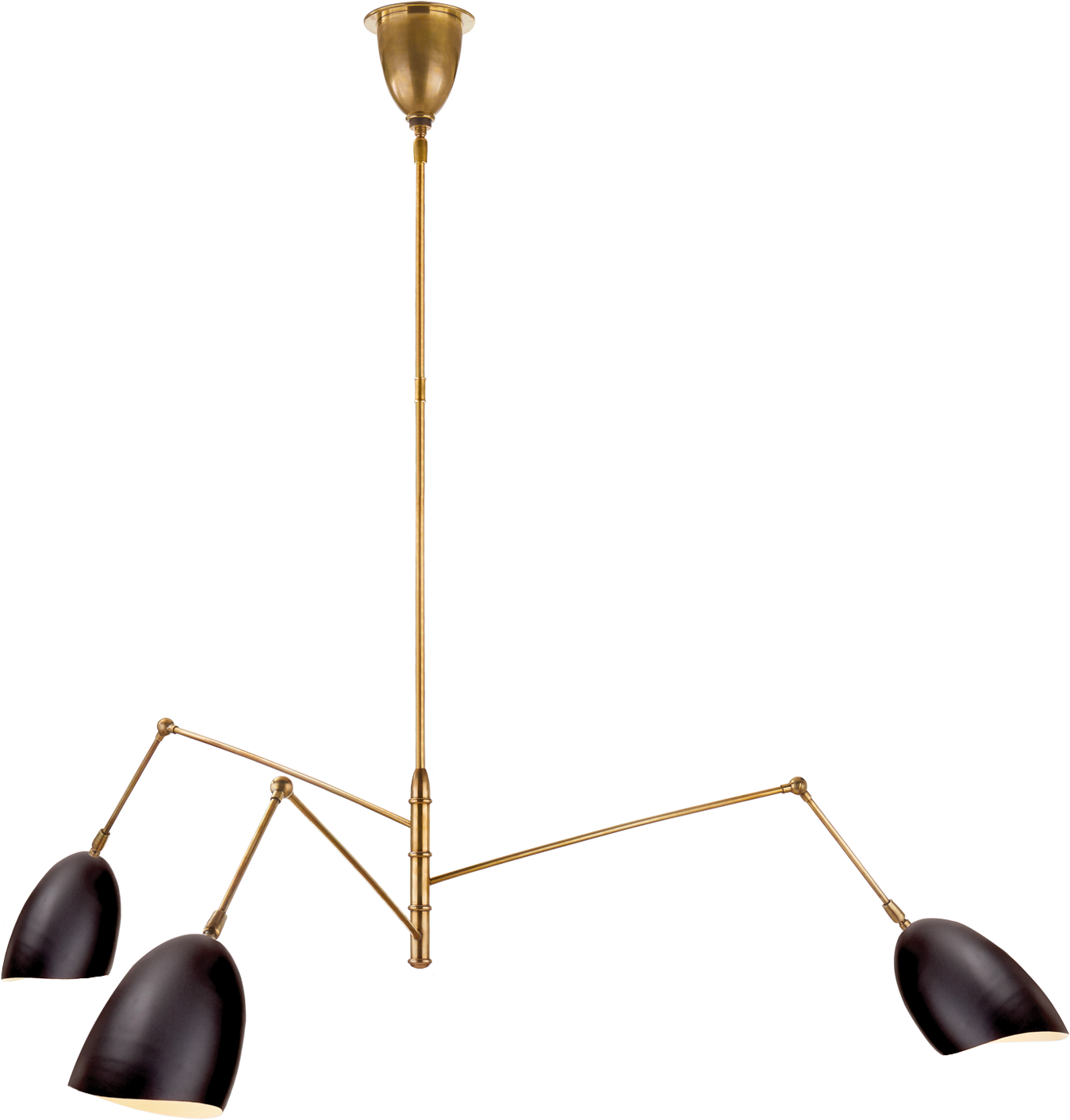 Sommerard Large Triple Arm Chandelier - Aerin 17222136 Sommerard Medium Triple-arm Chandelier (1440x1440), Png Download