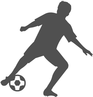 Soccer Player - Silhouette (660x370), Png Download