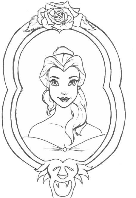 28 Collection Of Beauty And The Beast Mirror Drawing Beauty And The Beast Mirror Drawing Full Size Png Download Seekpng