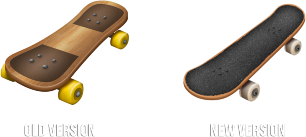 Joshua Jones, The Designer At Emojipedia Who Created - Skateboard Emoji (1024x497), Png Download