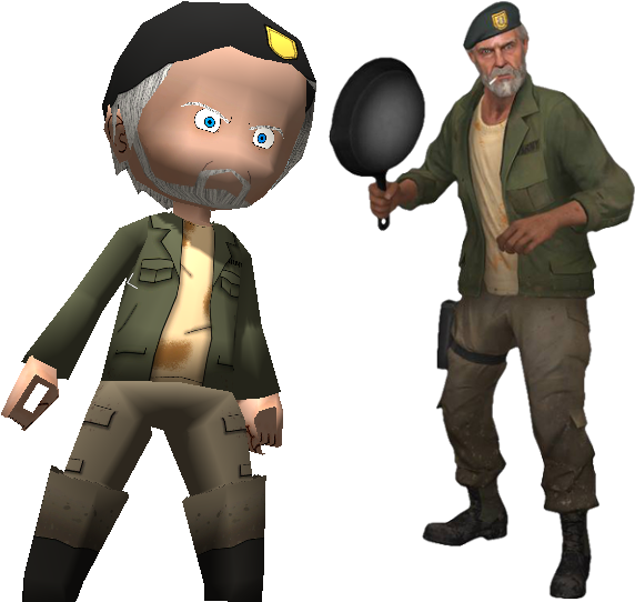 Left 4 Dead Bill Png (626x563), Png Download